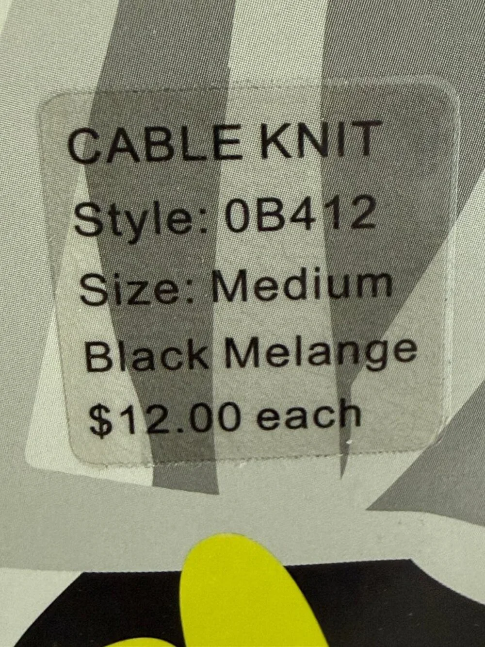HANES Control Top Cable Knit Textured Tights